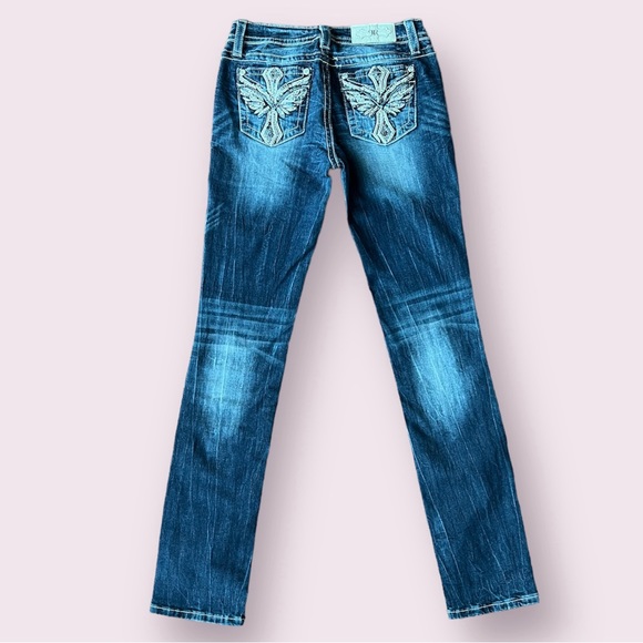 Miss Me Jeans Standard Straight Leg - Size 27 x 33” Inseam - Picture 2 of 12